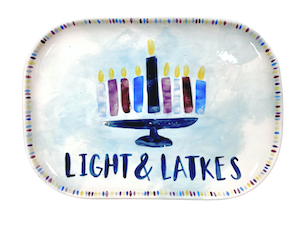 Porter Ranch Hanukkah Light & Latkes Platter