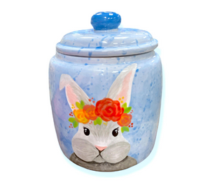 Porter Ranch Watercolor Bunny Jar
