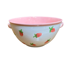 Porter Ranch Strawberry Print Bowl