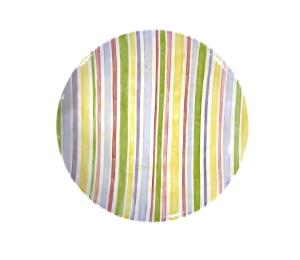 Porter Ranch Striped Fall Plate