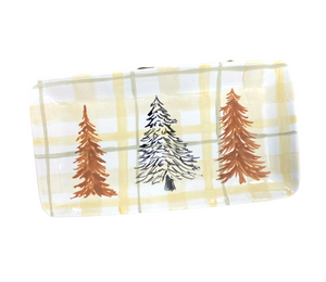 Porter Ranch Pines And Plaid Platter