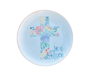 Porter Ranch Floral Cross Plate