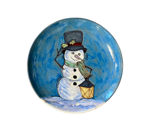 Porter Ranch Rustic Glazed Snowman