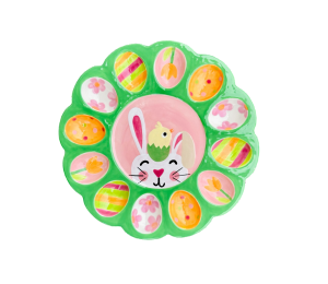 Porter Ranch Easter Sherbet Egg Plate