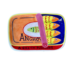Porter Ranch Anchovies App Plate